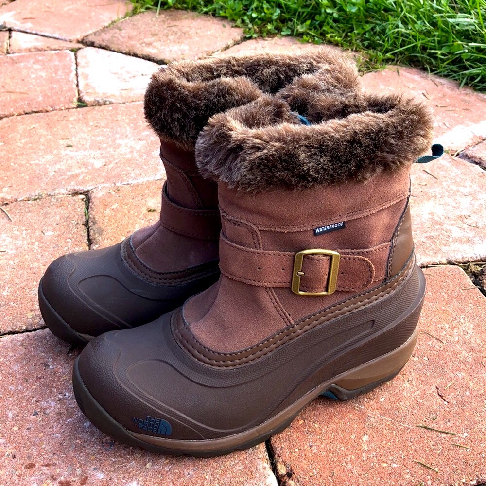 🚫SOLD🚫 🆕 the north face chilkat pull on boot brown size 6 - Picture 6 of 7